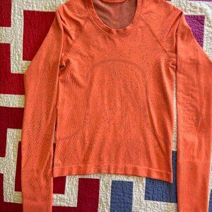 Lululemon Orange Size 2 Long-sleeve technical shirt
